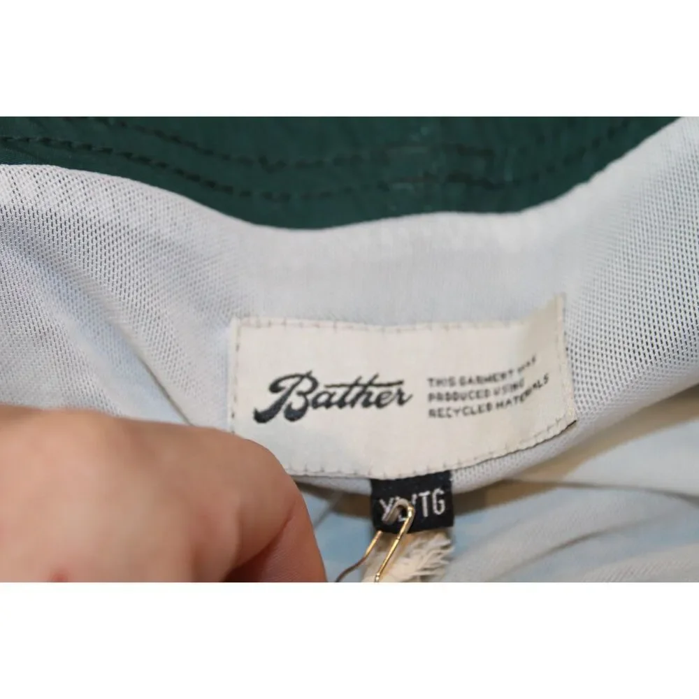 Bather new with tags forest green swim trunks size xlarge built in liner